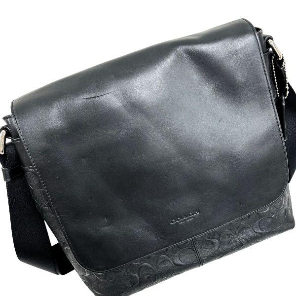 COACH（コーチ） 訳あり バッグ メンズ ボディ バッグ シグネチャー