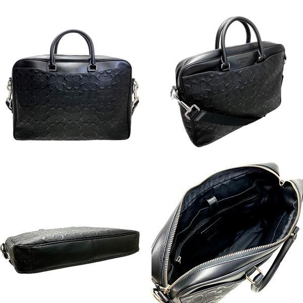 極美品✨COACH コーチ シグネチャー ビジネスバッグ ブリーフケース A4 COACH 国内発送 コーチ バッグ メンズ ビジネスバッグ