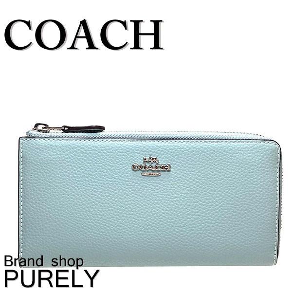 COACH（コーチ） 国内発送 財布 レディース 長財布 ペブルド レザー L