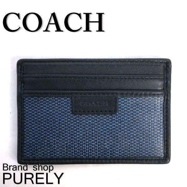 コーチ COACH パスケース レディース メンズ スリム カードケース 定期入れ 74814-DEN 送料無料｜purely