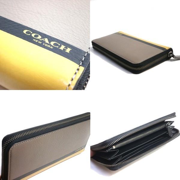 コーチ COACH 財布 メンズ スポーツ レザー アコーディオン ジップ ウォレット 長財布 F75087 FOG フォグ 送料無料｜purely｜03