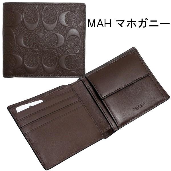 COACH（コーチ） 国内発送 財布 メンズ シグネチャー クロスグレイン