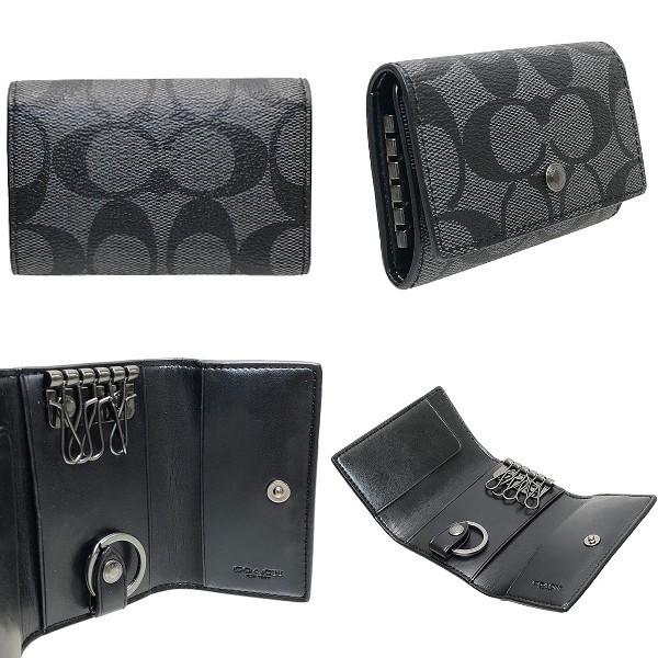 コーチ Coach 全品ポイント5倍 キーケース メンズ シグネチャー 5リング キーケース F F Color Purely Shop 通販 Yahoo ショッピング