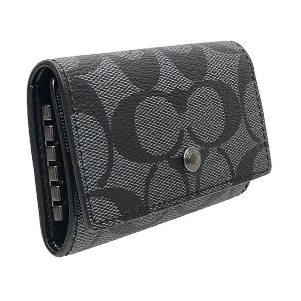 COACH コーチ キーケース メンズ シグネチャー 5リング F78675 COACH コーチ キーケース メンズ シグネチャー 5リング F78675