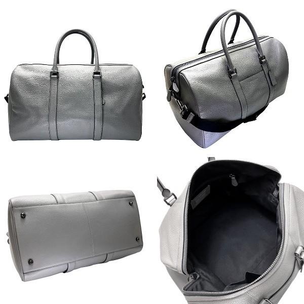 COACH 国内発送 コーチ バッグ メンズ ボストンバッグ ペブルド レザー