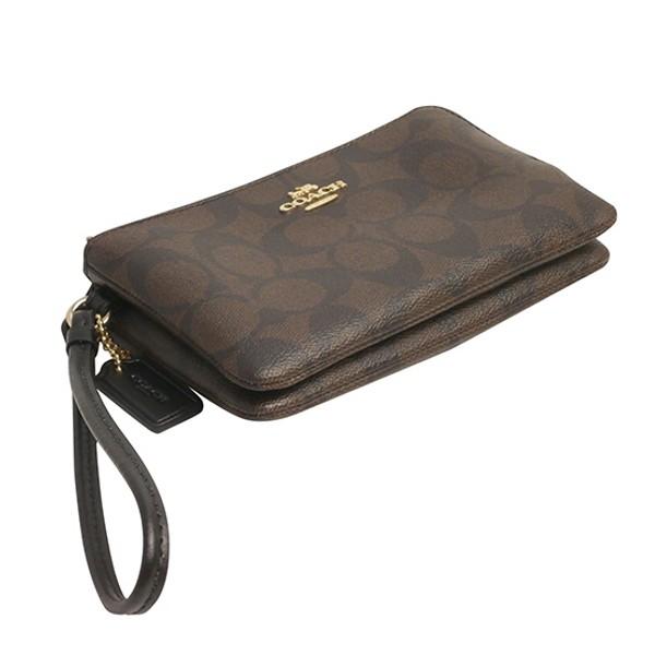 コーチ ポーチ レディース COACH 小物入れ シグネチャー PVC ダブル