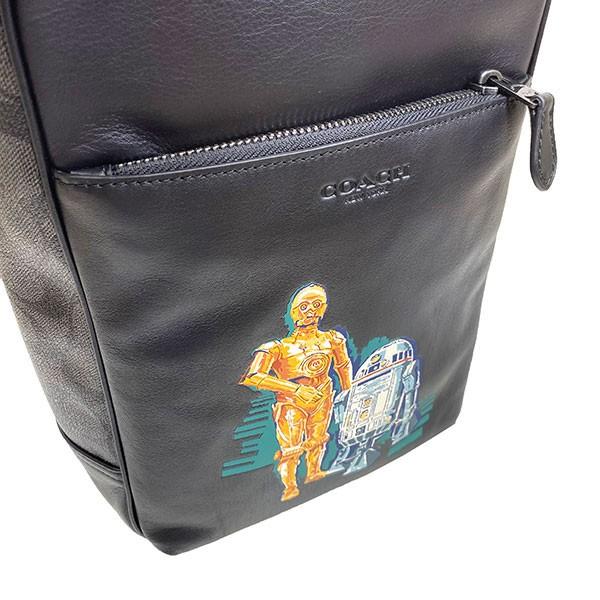 コーチ　ショルダーバッグ　スターウォーズ COACH】コーチ コーティングキャンバス ペブルレザー スターウォーズ