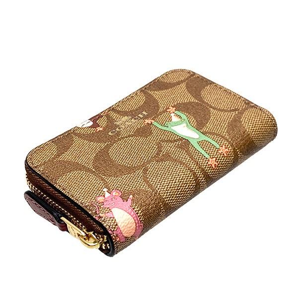 新品☆COACH コインケース　アニマル ブラウン レザー コインケース pike-st_62274