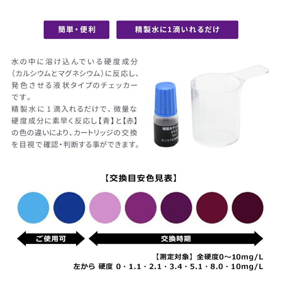 精製水器ピュアメーカー用チェッカー  5ml -卓上型精製水器ピュアメーカー- スチーマーや加湿器用に |  | 02
