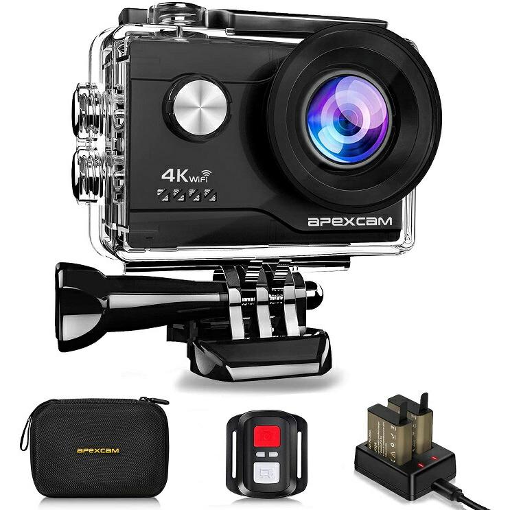 偉大な 4k超高画質 Apexcam アクションカメラ 4k 00万画素 Sonyセンサー Wifi搭載 40m防水 メーカー1年保証 1050mahバッテリー 170度広角レンズ リモコン付き 2イ 珍しい Www Muslimaidusa Org