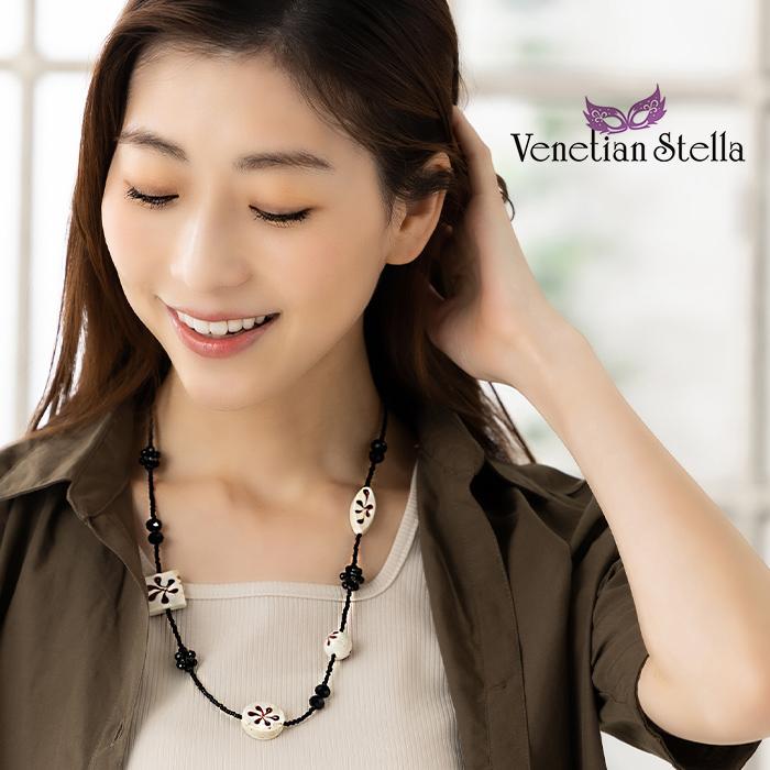 ネックレス ロング ペンダント ヴェネチアン ベネチアン グラス ガラス  