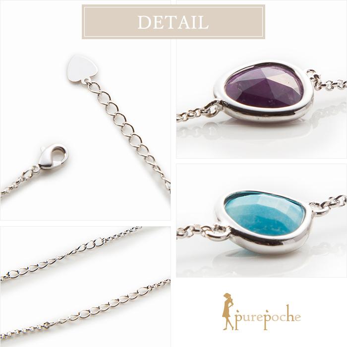 ネックレス ロング アメジスト マグネサイト : purepoche - 通販 