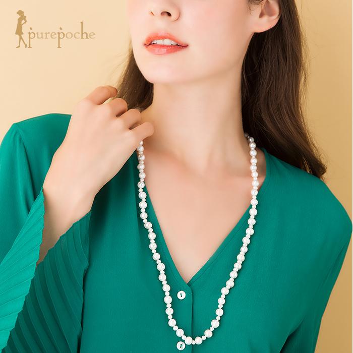 ネックレス ロング 淡水パール 母の日 プレゼント : purepoche ネックレス ロング 淡水パール 母の日 プレゼント : purepoche