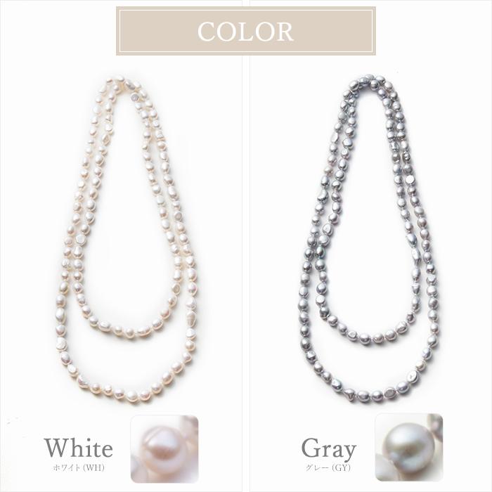 ネックレス ロング 二連 淡水パール 不定形 母の日 プレゼント ネックレス ロング 二連 淡水パール 不定形 母の日 プレゼント