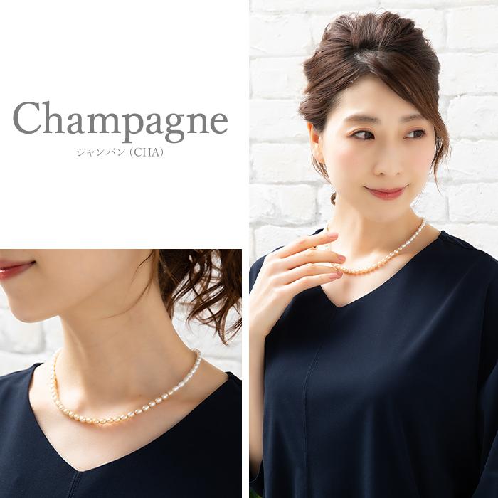 ネックレス ショート 一連 淡水パール ピンク グレー シャンパン ネックレス ショート 一連 淡水パール ピンク グレー シャンパン