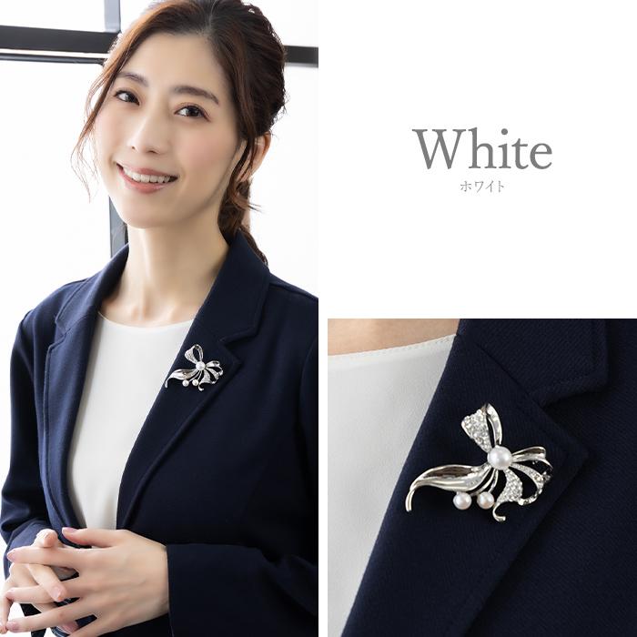 ブローチ クリスタルガラス リボン エレガント ゴージャス : purepoche