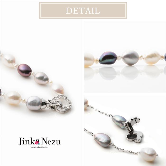 ネックレス ショート ロング セット 二連 y字 ステーション 淡水 ネックレス ショート ロング セット 二連 y字 ステーション 淡水
