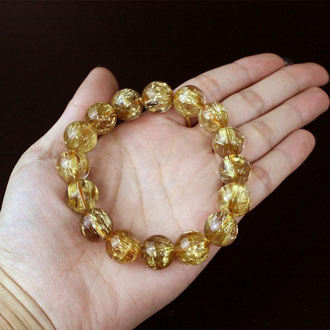 極美* ルチルクォーツ ブレスレット 13mm 最高品質 RSA 天然石 ...