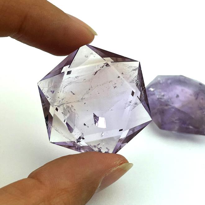 アメトリン六芒星宝石カット1つ