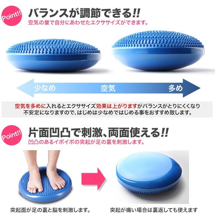バランスディスク 1個 空気入れ付き 体幹 トレーニング : ピュアライズ 