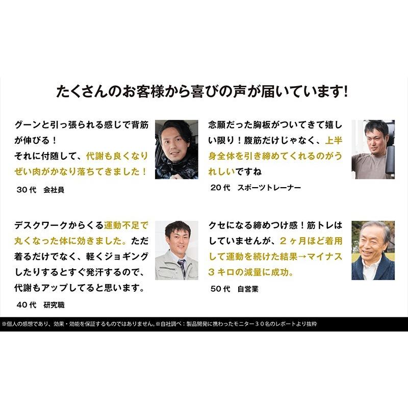 加圧シャツ お得な3+1枚セット メンズ 着圧インナー 補正下着 筋トレ ダイエット お腹引き締め 姿勢補正 コンプレッション リンパ 半袖 リアルビルドアーマー_9