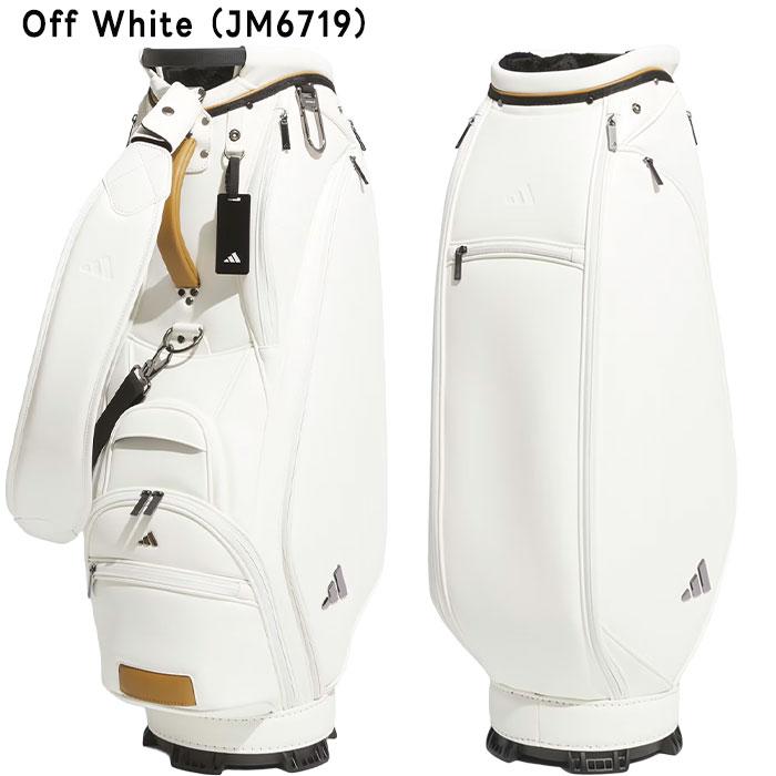   ホワイトキャディバッグ ADIDAS GOLF アディダス ゴルフ 9.0型 メンズ プレミアム カート