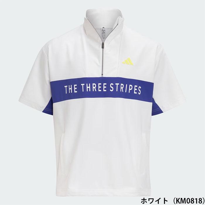 ADIDAS GOLF アディダス ゴルフ カラーブロック ハーフジップ 半袖