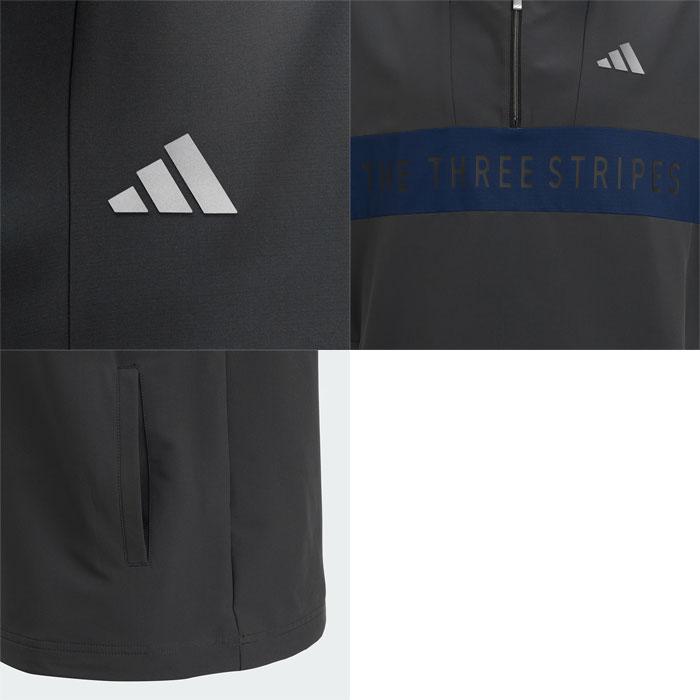 ADIDAS GOLF アディダス ゴルフ カラーブロック ハーフジップ 半袖