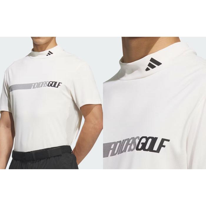 ADIDAS GOLF アディダス ゴルフ モックネック 半袖ポロシャツ メンズ
