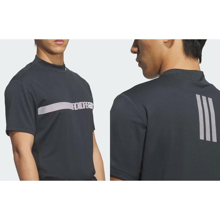 ADIDAS GOLF アディダス ゴルフ モックネック 半袖ポロシャツ メンズ