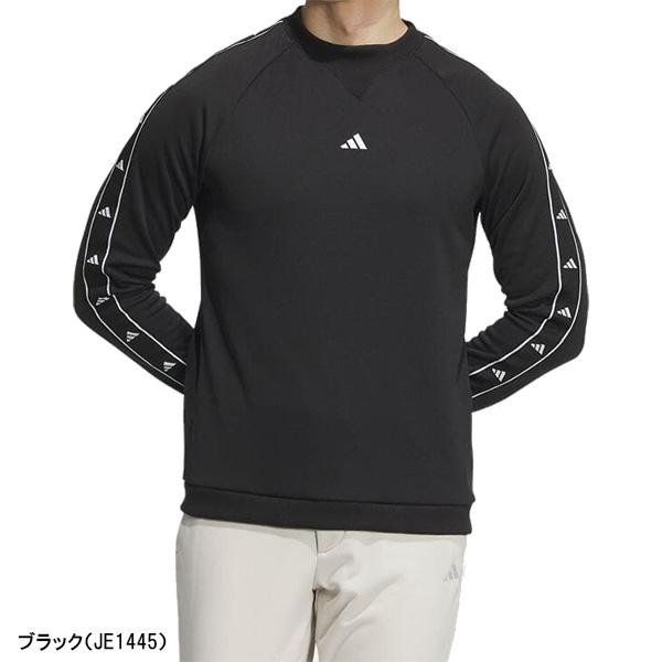 アディダス ゴルフ 長袖 フリース クルーネック プルオーバー 保温