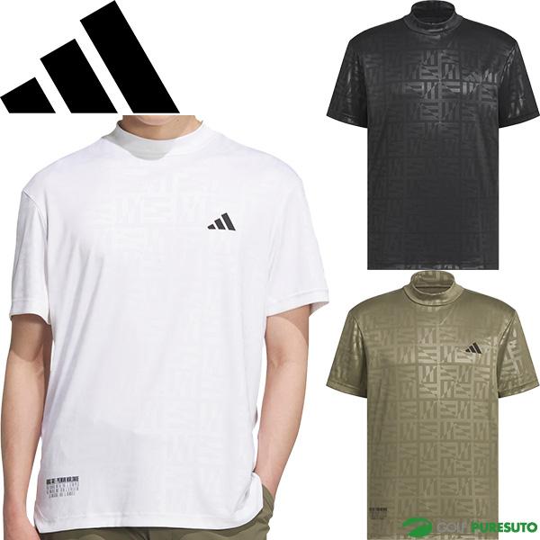 ADIDAS GOLF アディダス ゴルフ 半袖 モックネックシャツ BOSロゴ柄