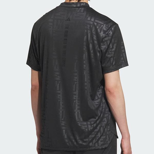 ADIDAS GOLF アディダス ゴルフ 半袖 モックネックシャツ BOSロゴ柄