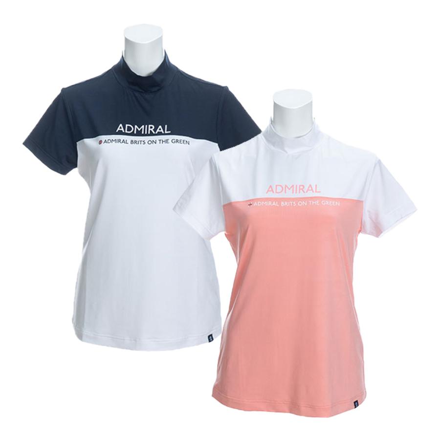 レディース アドミラルゴルフ 半袖ハイネックシャツ バイカラー ゴルフウェア Adla025 ゴルフ プレスト 通販 Paypayモール