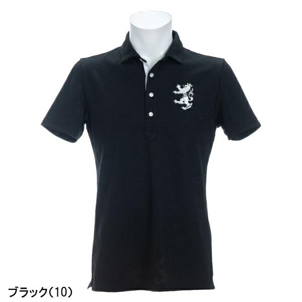 アドミラルゴルフ スコッツジャガード ワイドカラーシャツ 半袖 