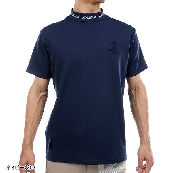 Admiral ネイビー 半袖Tシャツ Admiral Golf（アドミラルゴルフ） アドミラル ゴルフ 半袖 モック