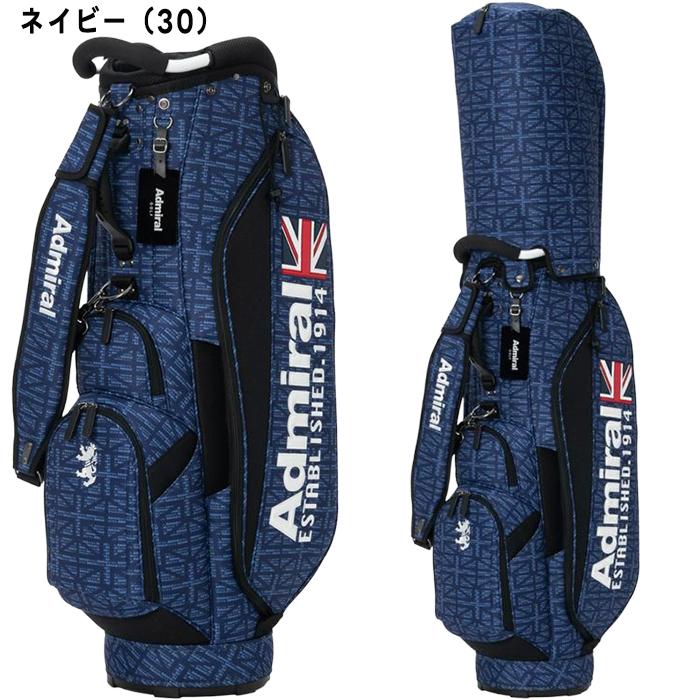 Admiral ネイビー キャディバッグ　admg6ac7 Admiral Golf（アドミラルゴルフ） アドミラル ゴルフ 9.0型 カート