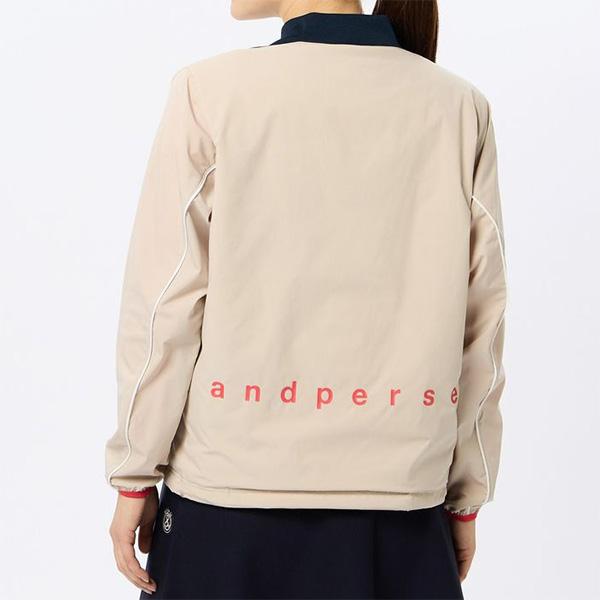 アンパスィ　and per se 長袖　M and per se レディース アンパスィ 長袖 ハーフジップ エ