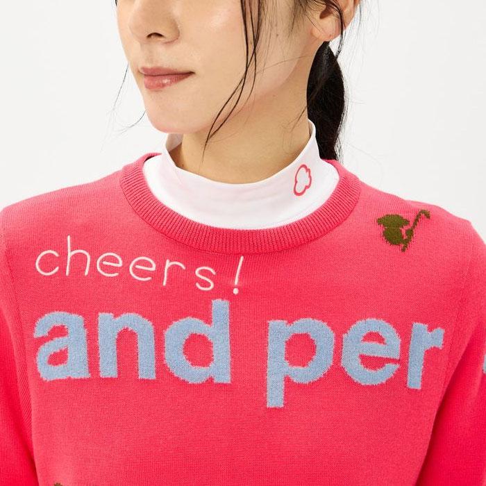 and per se（アンパスィ） レディース 長袖 クルーネック セーター
