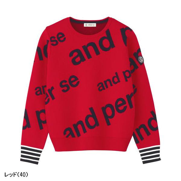 and per se レディース アンパスィ 長袖 ソリストヒートニット クルー