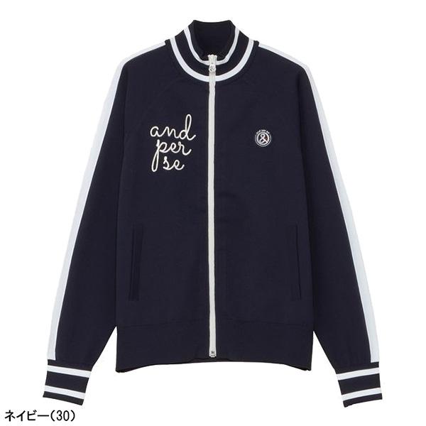【アンパスィ】2023年 人気ロゴ×ラバーロゴ 長袖ゴルフブルゾンジャケットL ブルゾン メンズ アンパスィ and per se 2025 秋冬 新作 ゴルフウェア
