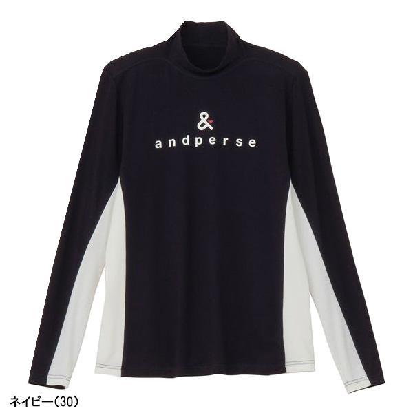 and per se（アンパスィ） レディース 長袖 モックネックシャツ セル