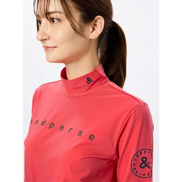 and per se（アンパスィ） レディース 長袖 モックネックシャツ