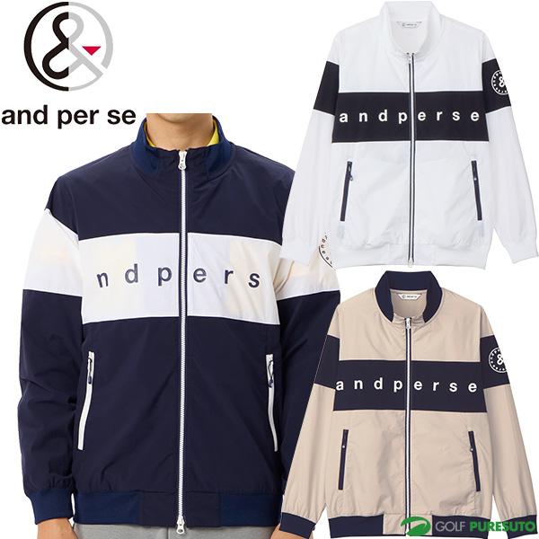 and per se（アンパスィ） 長袖 フルジップブルゾン ストレッチ エ