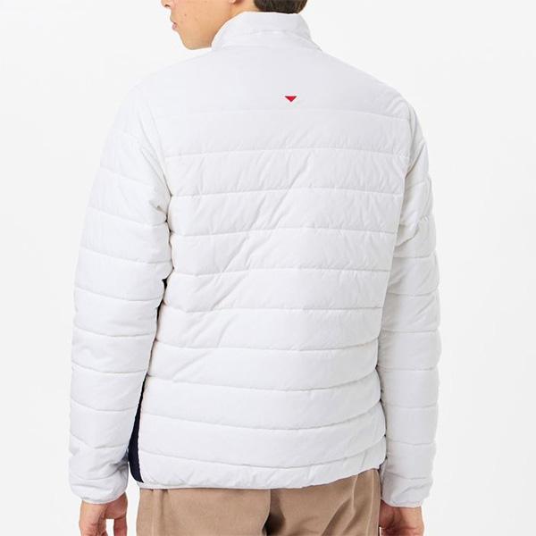 and per se アンパスィ ボア フリース ジャケット ロゴ ホワイト L and