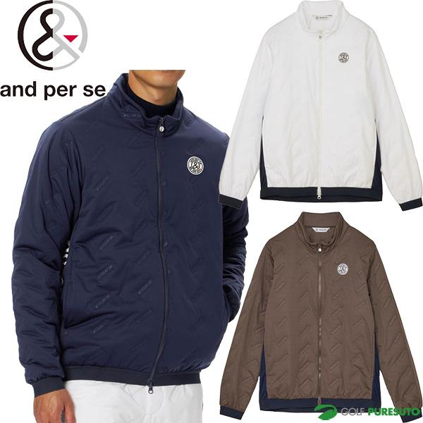 and per se（アンパスィ） 長袖 フルジップ 中綿 ブルゾン エ