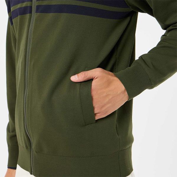 and per se（アンパスィ） 長袖 フルジップブルゾン アクティブニット