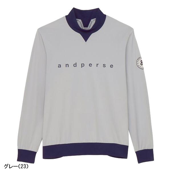 サイズ：M AND PER SE アンパスィ 2024年モデル AFF9284W7 タートルネック 長袖Tシャツ 総柄 ブラック系 [240101371573] ゴルフウェア レディース ストスト サイズ：M AND PER SE アンパスィ 2024年モデル AFF9284W7