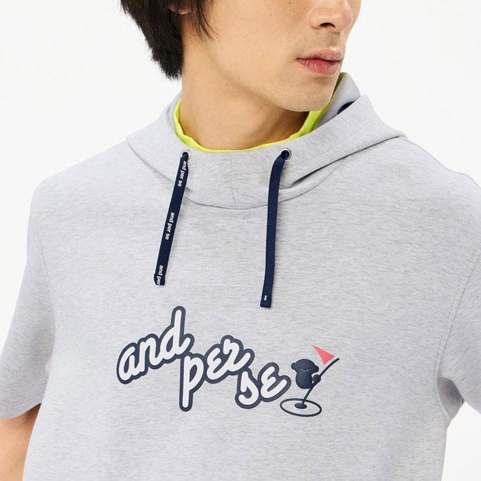 and per se（アンパスィ） 半袖 ハイネック プルオーバー ショット