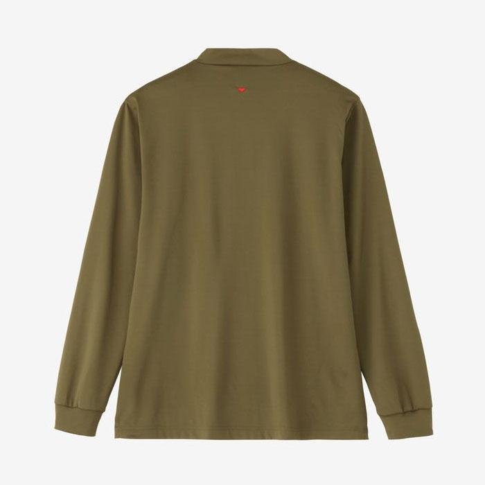 and per se（アンパスィ） 長袖 モックネック シャツ ショット